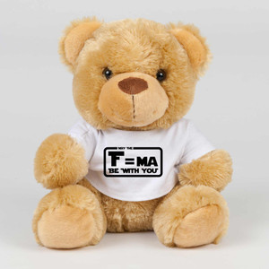 May The F=ma Be With You - Geeky Swear Bear - Slightly Disturbed - Image 1 of 2