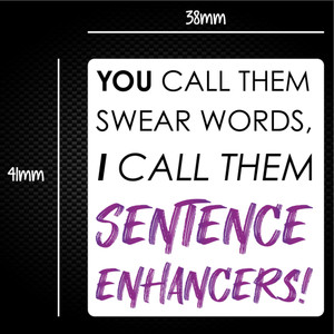 Sentence Enhancers - Novelty Sticker Packs - Slightly Disturbed - Image 1 of 1