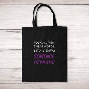 Sentence Enhancers - Novelty Tote Bags - Slightly Disturbed