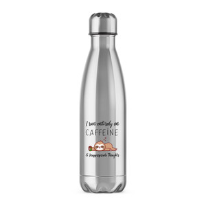 Caffeine & Inappropriate Thoughts - Novelty Water Bottles - Slightly Disturbed - Image 1 of 6