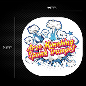 Arse Munching Spunk Trumpet - Rude Sticker Packs - Slightly Disturbed - Image 1 of 1