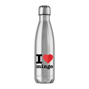 I Love Minge - Rude Water Bottles - Slightly Disturbed - Image 1 of 6