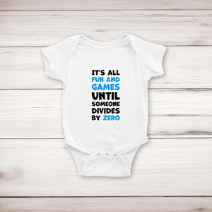 Divide By Zero - Geeky Babygrows & Sleepsuits - Slightly Disturbed - Image 1 of 4