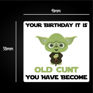 Your Birthday It Is - Rude Sticker Packs - Slightly Disturbed - Image 1 of 1