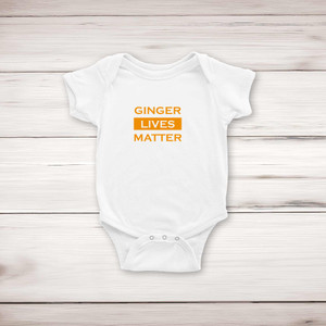 Ginger Lives Matter - Novelty Babygrows & Sleepsuits - Slightly Disturbed - Image 1 of 4