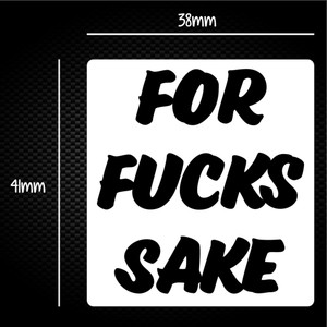 For Fucks Sake - Rude Sticker Packs - Slightly Disturbed - Image 1 of 1