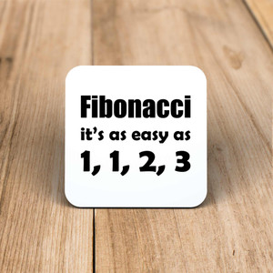 Fibonacci - Geeky Coaster - Slightly Disturbed - Image 1 of 1
