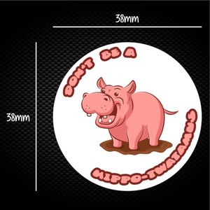 Hippo-twatamus - Rude Sticker Packs - Slightly Disturbed - Image 1 of 1