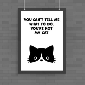 You Can't Tell Me - Novelty Posters - Slightly Disturbed - Image 1 of 2
