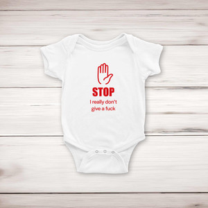 Stop - Rude Babygrows & Sleepsuits - Slightly Disturbed - Image 1 of 3