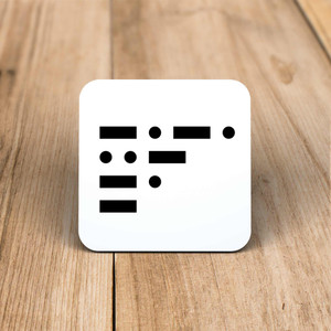 Morse Code Cunt - Rude Coaster - Slightly Disturbed - Image 1 of 1