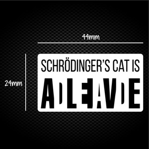 Schrodinger's Cat - Geeky Sticker Packs - Slightly Disturbed - Image 1 of 1