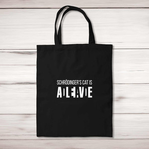 Schrodinger's Cat - Geeky Tote Bags - Slightly Disturbed