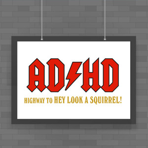 ADHD - Rude Posters - Slightly Disturbed - Image 1 of 1