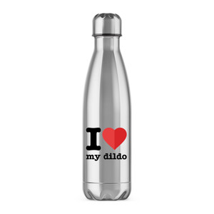 I Love My Dildo - Rude Water Bottles - Slightly Disturbed - Image 1 of 6