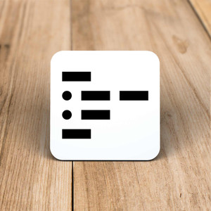 Morse Code Twat - Rude Coaster - Slightly Disturbed - Image 1 of 1