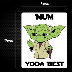Mum Yoda Best - Geeky Sticker Packs - Slightly Disturbed - Image 1 of 1