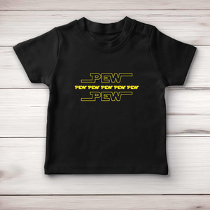 Pew Pew - Geeky Baby T-Shirts - Slightly Disturbed - Image 4 of 4