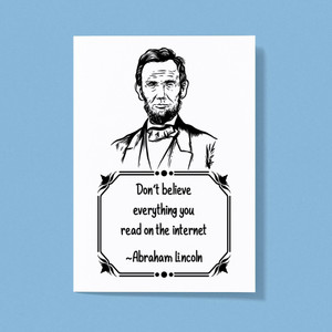 Dont Believe Everything - Novelty Greeting Cards - Slightly Disturbed - Image 1 of 1