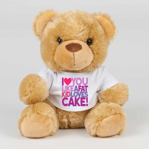 Fat Kid Loves Cake - Novelty Swear Bear - Slightly Disturbed - Image 1 of 2