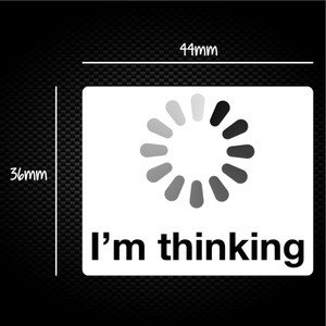 I'm Thinking - Novelty Sticker Packs - Slightly Disturbed - Image 1 of 1