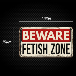 Beware Fetish Zone - Rude Sticker Packs - Slightly Disturbed - Image 1 of 1