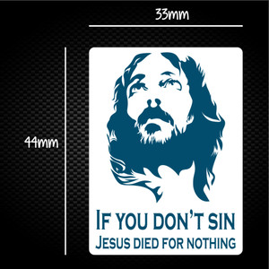 Jesus Died For Nothing - Rude Sticker Packs - Slightly Disturbed - Image 1 of 1