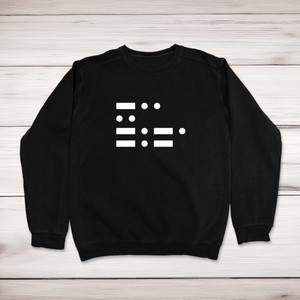 Morse Code Dick - Rude Sweatshirts - Slightly Disturbed - Image 1 of 2