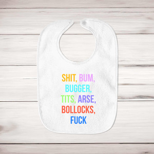 Shit Bum Bugger - Rude Bibs - Slightly Disturbed - Image 1 of 4