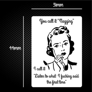 You Call It Nagging - Rude Sticker Packs - Slightly Disturbed - Image 1 of 1