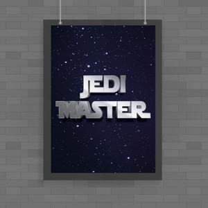 Jedi Master - Geeky Posters - Slightly Disturbed - Image 1 of 1