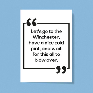 Go To The Winchester - Novelty Greeting Cards - Slightly Disturbed - Image 1 of 1