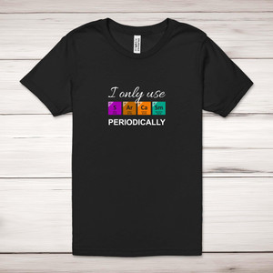 I Only Use Sarcasm Periodically - Geeky Adult T-Shirts - Slightly Disturbed - Image 1 of 12