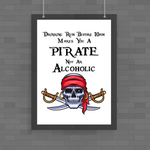 Drinking Rum - Novelty Posters - Slightly Disturbed - Image 1 of 1