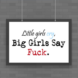 Little Girls Cry - Rude Posters - Slightly Disturbed - Image 1 of 1