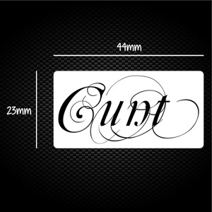 Decorative Cunt - Rude Sticker Packs - Slightly Disturbed - Image 1 of 1