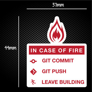 Git Commit - Geeky Sticker Packs - Slightly Disturbed - Image 1 of 1