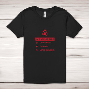 Git Commit - Geeky Adult T-Shirts - Slightly Disturbed - Image 1 of 12