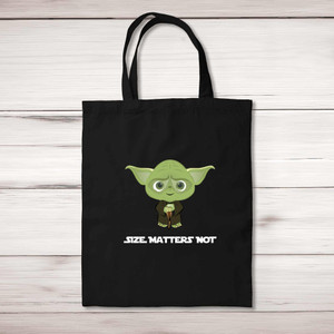 Size Matters Not - Novelty Tote Bags - Slightly Disturbed - Image 1 of 5