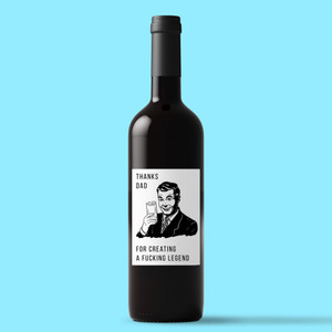 Thanks Dad - Rude Wine/Beer Labels - Slightly Disturbed - Image 1 of 1