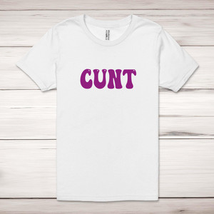 Purple Cunt - Rude Adult T-Shirts - Slightly Disturbed - Image 1 of 8