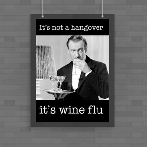 It's Wine Flu - Man - Novelty Posters - Slightly Disturbed - Image 1 of 1