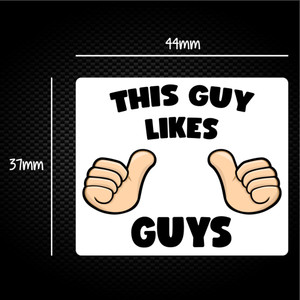 This Guy Likes Guys - Rude Sticker Packs - Slightly Disturbed - Image 1 of 1