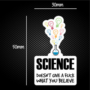 Science Doesn't Give A Fuck - Rude Sticker Packs - Slightly Disturbed - Image 1 of 1
