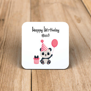 Happy Birthday Cunt - Panda - Rude Coaster - Slightly Disturbed - Image 1 of 1