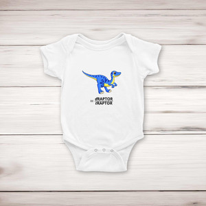 Velociraptor - Geeky Babygrows & Sleepsuits - Slightly Disturbed - Image 1 of 4
