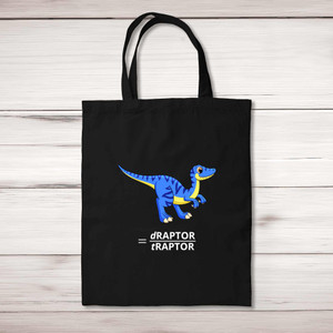 Velociraptor - Geeky Tote Bags - Slightly Disturbed - Image 1 of 5