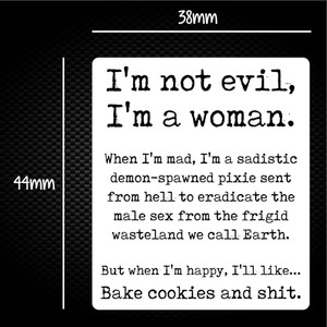 I'm Not Evil - Rude Sticker Packs - Slightly Disturbed - Image 1 of 1