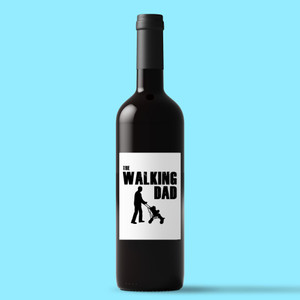 The Walking Dad - Novelty Wine/Beer Labels - Slightly Disturbed - Image 1 of 1