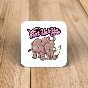 Fat Unicorn - Novelty Coaster - Slightly Disturbed - Image 1 of 1